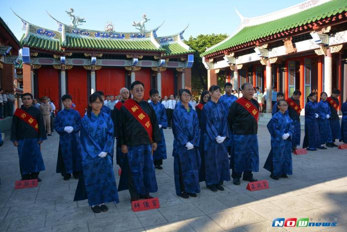 ▲928祭孔大典， 澎湖各界紀念至聖先師孔子。（圖／記者鄧至傑攝 , 2017.09 28）