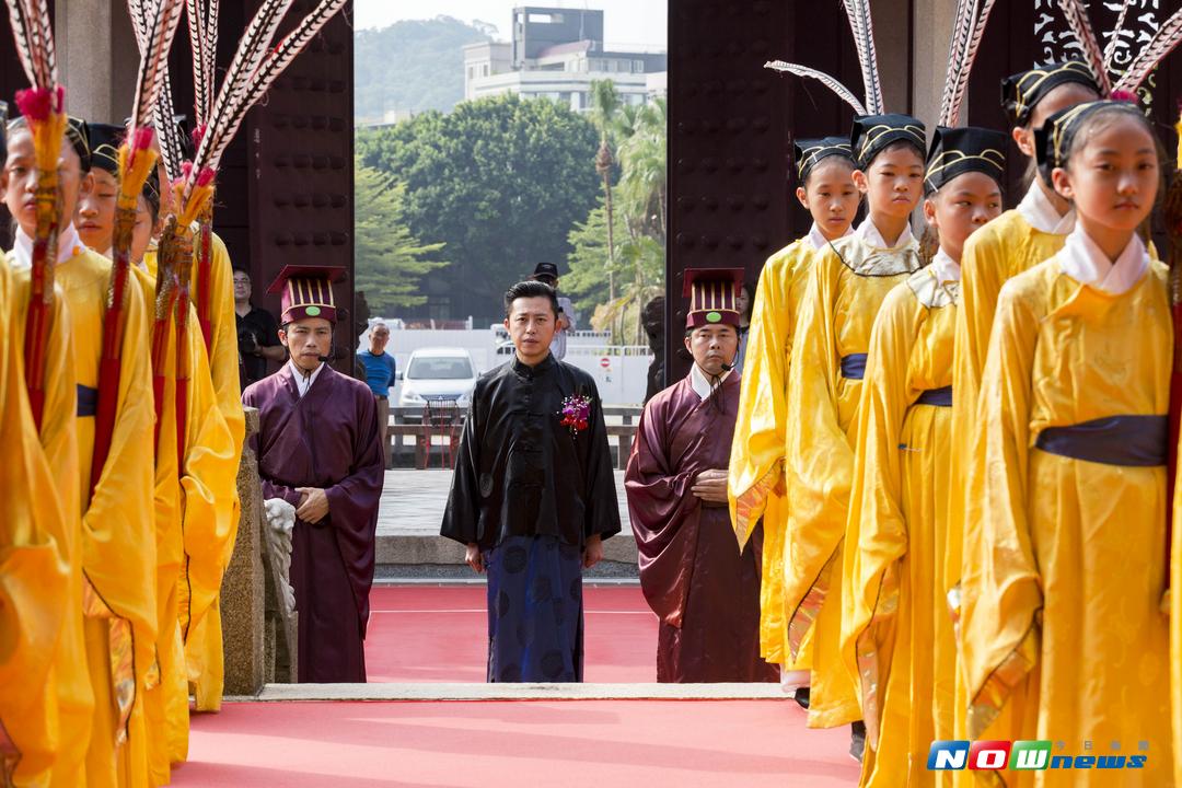 ▲竹市祭孔大典，林智堅市長擔任正獻官。（圖／陳志偉攝，2017.09.28）