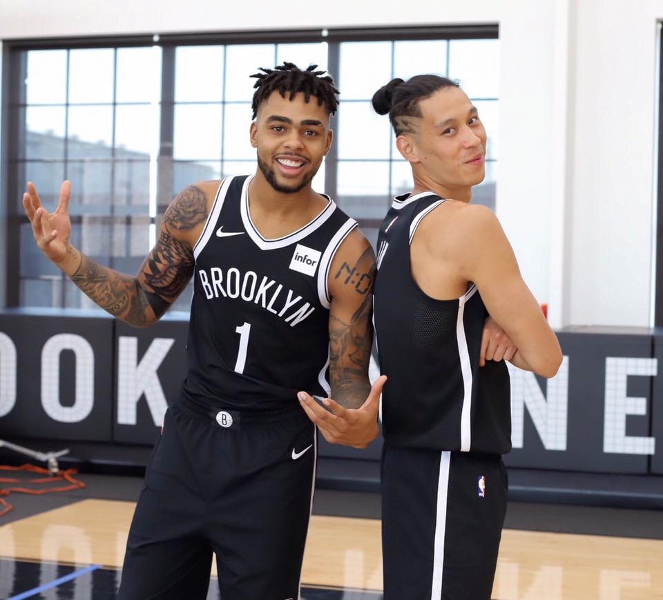 ▲林書豪前隊友D'Angelo Russell（左）的父親傳出涉嫌販毒遭逮。（圖／取自Jeremy Lin 林書豪Facebook）