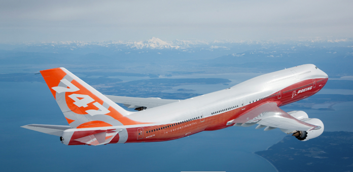 美國空軍採購2架俄羅斯航空公司退訂的波音(Boeing) 747-8i型客機進行改裝，作為總統新空軍一號專機。（圖／波音官網 ）