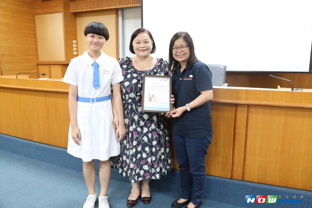 ▲聖功女中今日舉辦「女生挺女生、為女童發聲」活動。（圖／記者黃文博攝，2017.09.26）