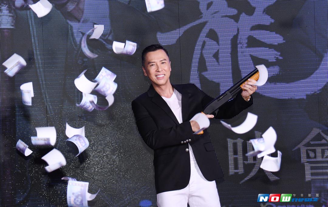 ▲在電影《追龍》飾演「一代梟雄」跛豪的甄子丹來台出席首映會。（圖／記者林調遜攝，2017.9.26）