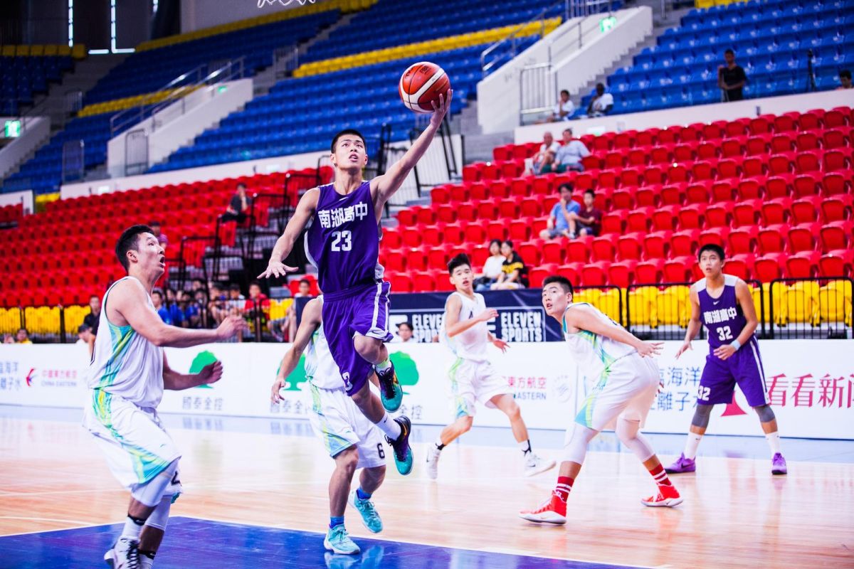 ▲2017海峽盃籃球邀請賽南湖高中對戰上海南洋模範中學。（圖／大會提供）
