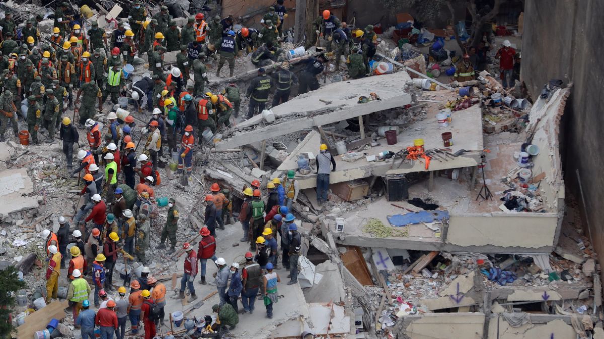 ▲墨西哥發生強震，4名台灣人身亡，仍有一人失聯。（圖／達志影像／美聯社）