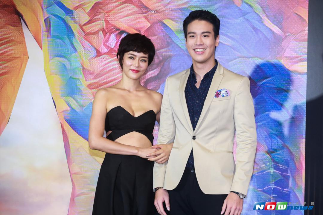 ▲主要演員謝毅宏（右）、劉香慈（左）出席電影《乳．房》開拍發佈記者會。（圖／記者葉政勳攝 , 2017.09.20）