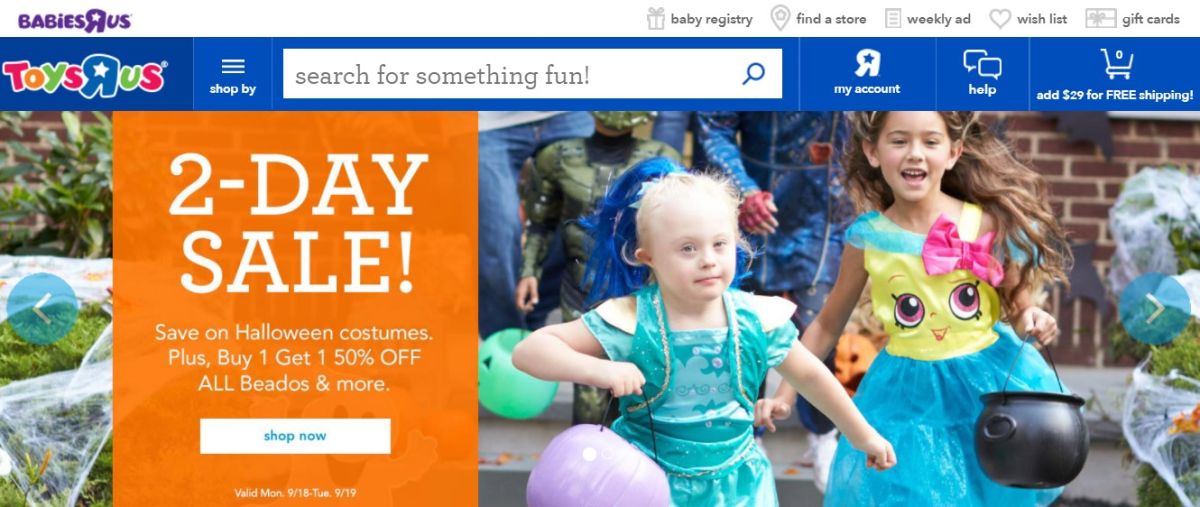 ▲曾陪伴許多人長大的玩具反斗城（Toys\'R\'Us）傳出破產，北美（含加拿大）地區的門市將收攤關門，不過亞洲區的不受影響。（圖／翻攝自Toys\'R\'Us官網）