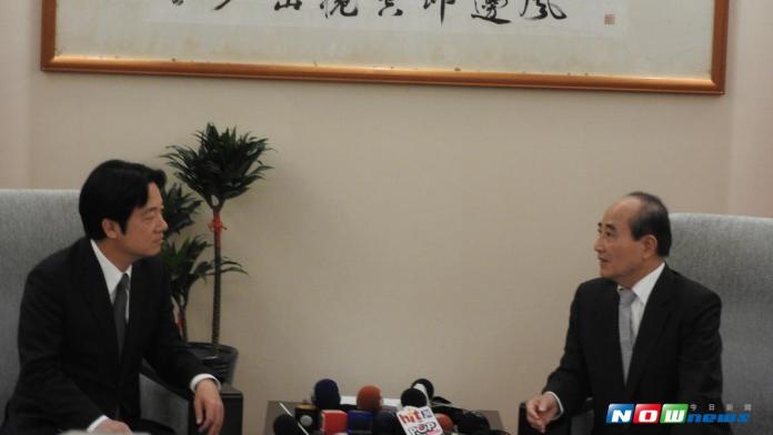 ▲行政院長賴清德與前立法院長王金平兩人會面。（圖／記者戴祺修攝,2017.09.19）