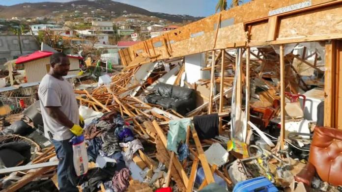 ▲颶風「瑪莉亞」在今\\(19\\)日增強為威力最大的五級颶風，並侵襲加勒比海地區。（圖／翻攝自News.com.au , 2017.09.19）