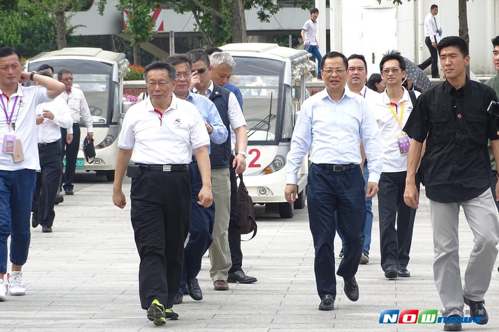 台北市長柯文哲揭露雙城論壇國安祕辛，但沒有出示證據，引發質疑。（圖／記者江昱逵攝 , 2017.07.02）