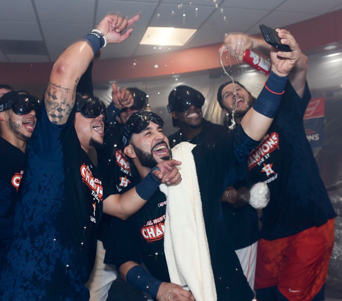 ▲太空人在國聯西區封王。（圖／美聯社／達志影像）