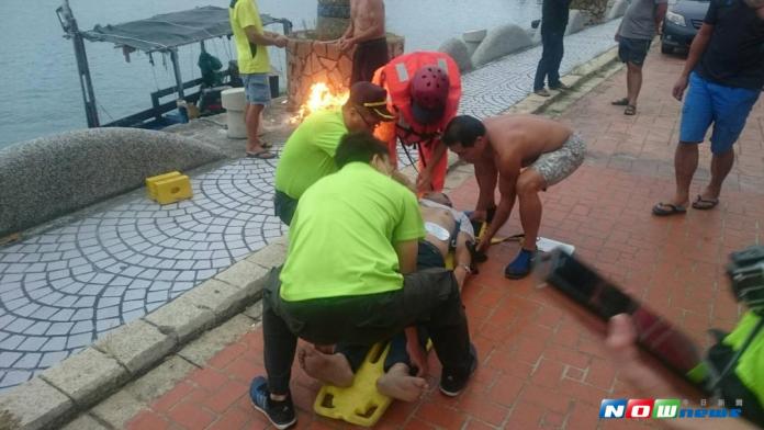 豐濱外海湧巨浪　兩男釣客落海一人無心跳急救中
