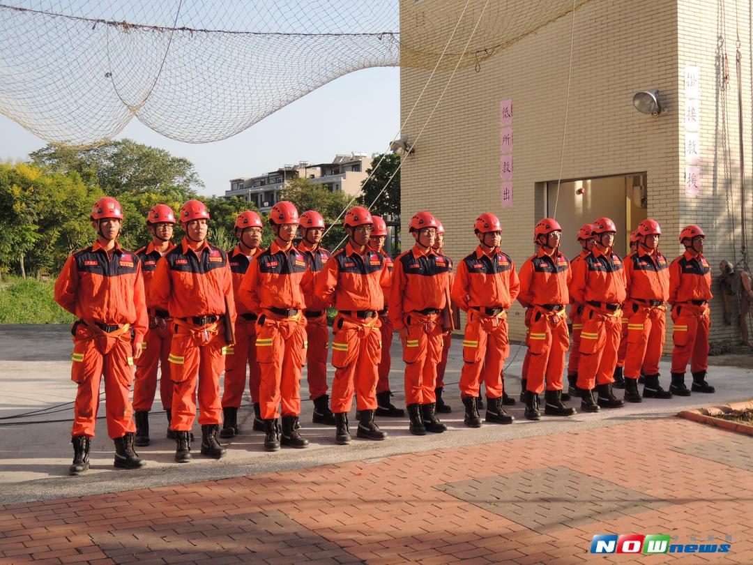 ▲消防救助隊第七期救助訓練成果演練。（圖／記者洪佳伶翻攝 , 2017.09.15）