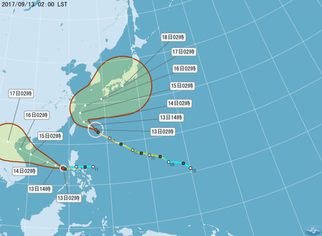 今日天氣／泰利8:30恐發陸警　北北基留意大雨
