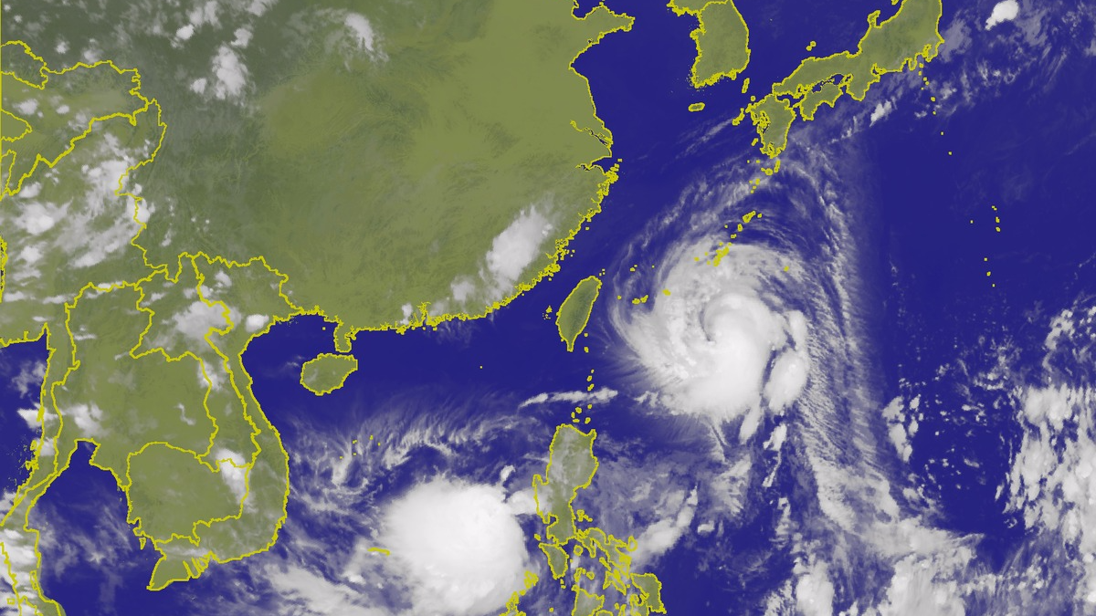 ▲中颱泰利12日晚間8時30分位置圖。（圖／翻攝自中央氣象局官網）