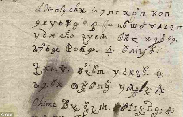 修女孔切齊奧寫下的「惡魔來信」，文字詭異無人能懂。（圖／翻攝自維基百科）