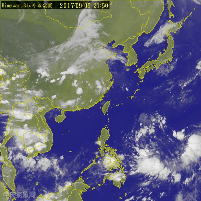 ▲今年第18號颱風泰利9日晚間8時形成，預計13日起影響台灣天氣。（圖／翻攝自中央氣象局）