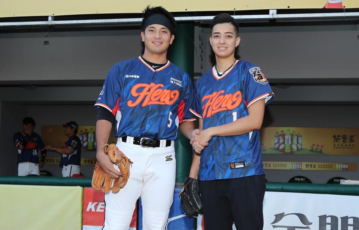 郭阜林和陳菀婷▲（圖／統一獅提供）