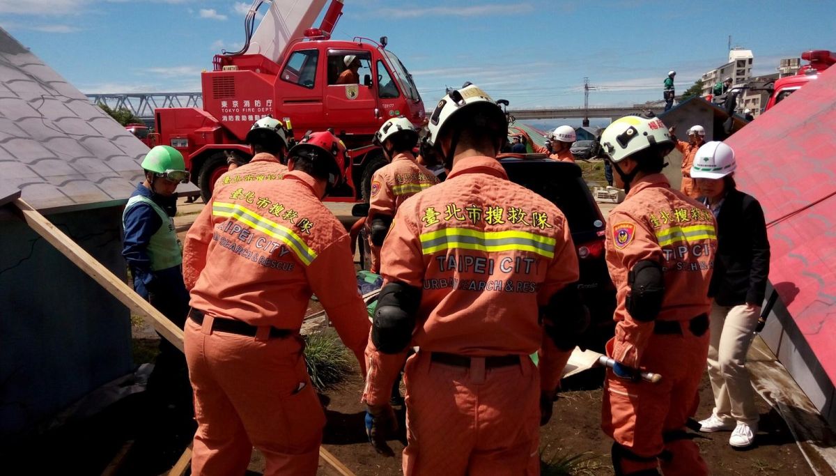 ▲台北市消防局強化國際救災合作，已連續11年受邀赴日參加災害演習。（圖／ＯＯＯ攝 , 2017.xx.xx）