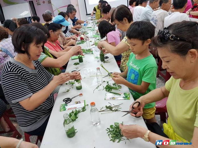 香草達人里長設置香草盆栽銀行　開班教里民自製防蚊液

