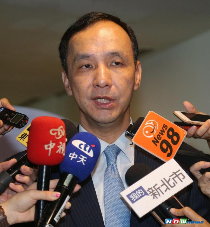 ▲新北市長朱立倫認為，現在很多都只是揣測，政治、國內的政情會怎麼變，其實都是很難掌握！（圖／記者陳志仁攝，2017.09.07）