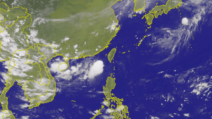 谷超颱風6日晚間18時位置圖。（圖／取自中央氣象局官網）