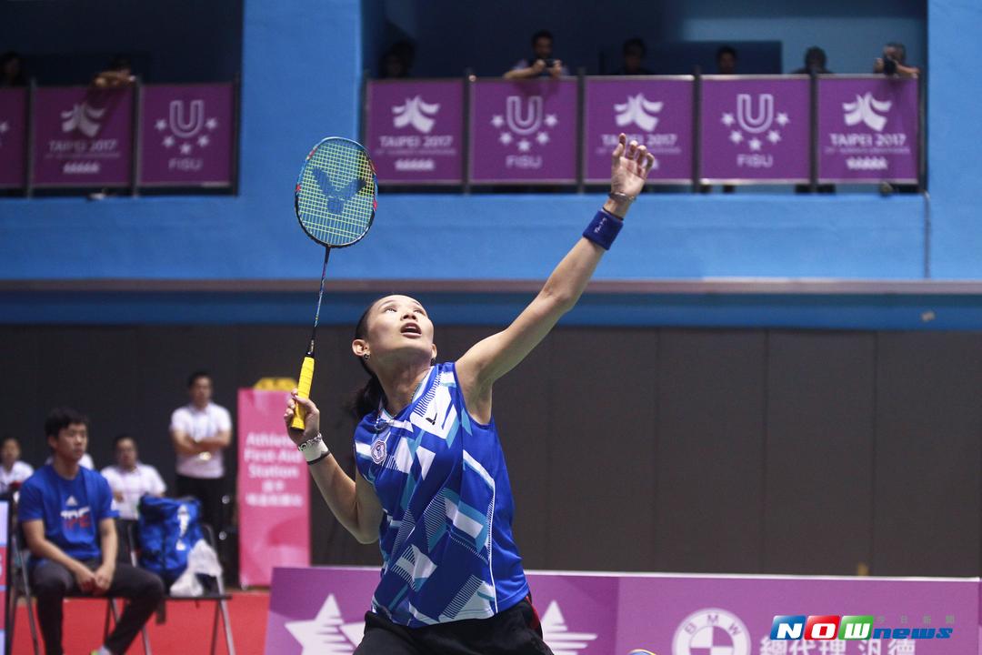 ▲世大運羽球女單金牌戰，中華隊戴資穎毫無懸念連下兩局奪得金牌。（圖／記者葉政勳攝 , 2017.08.29）