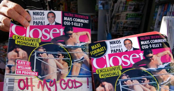 ▲法國雜誌Closer因刊登凱特上空半裸照，被判賠償10萬歐元。（圖／翻攝自NY Daily News）