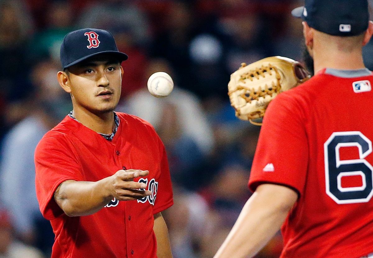 紅襪隊林子偉繼續先發。（圖／美聯社／達志影像）