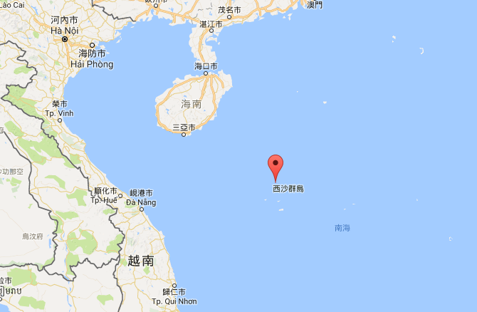 ▲中國大陸官方發布資訊，解放軍海軍自8月29日8時至9月4日8時，連續6天在南海的西沙海域進行實彈射擊訓練。（圖／翻攝自Google Map ）