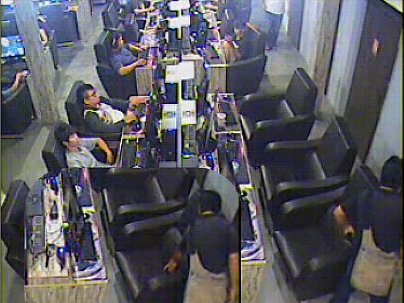 警方調閱監視影像後鎖定涉嫌男子。（圖／記者郭政隆翻拍）