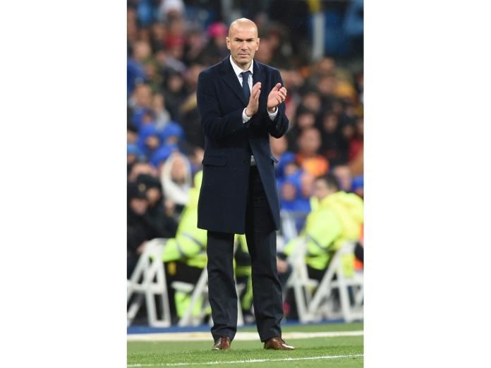皇馬主帥Zinedine Zidane：「西甲聯賽還很漫長，我們必須保持冷靜」。（圖／美聯社／達志影像）