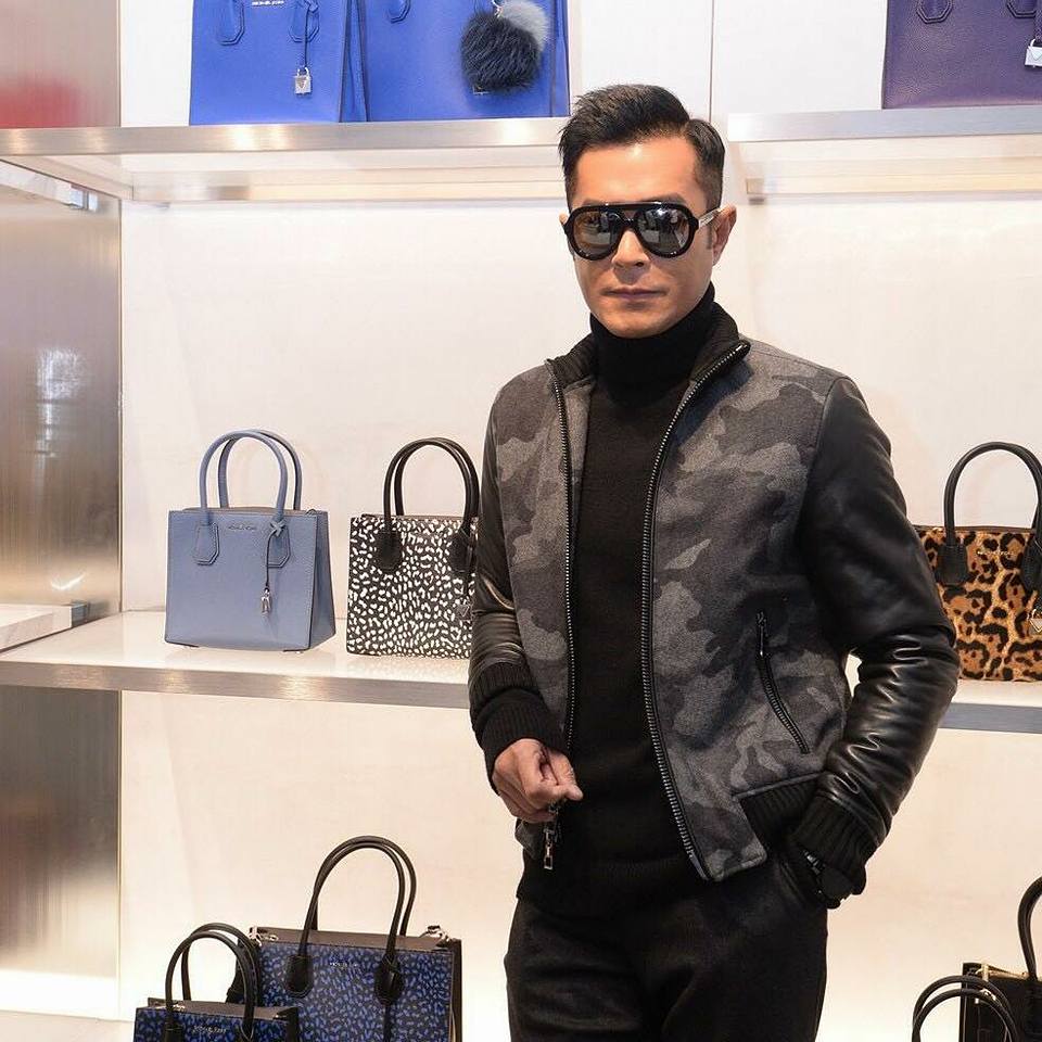 ▲古天樂拍攝電影時不慎傷到眼球，所以在品牌活動現場希望媒體不要用太多鎂光燈。（圖／翻攝自臉書 , 2017.10.27）