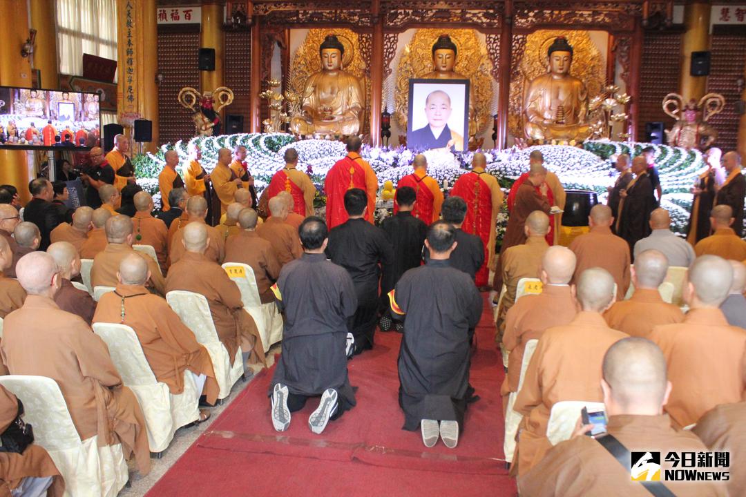 ▲員林禪寺住持朱文科告別式，莊嚴肅穆。（圖／記者陳雅芳攝，2017.10.25）