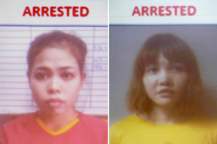 ▲涉嫌殺害金正男的印尼女子席蒂艾沙（Siti Aisyah）(左)與29歲的越南女子段氏香。（圖／達志影像／美聯社）
