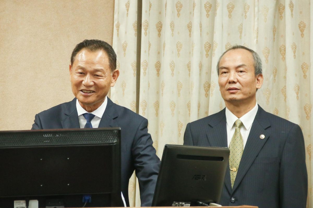 ▲退輔會主任委員李翔宙\\(左\\)。（圖／軍聞社提供）