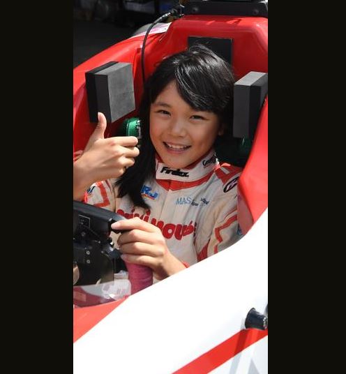 ▲年僅11歲的野田樹潤希望成為日本首位女性F1賽車手。（圖／翻攝自朝日新聞）