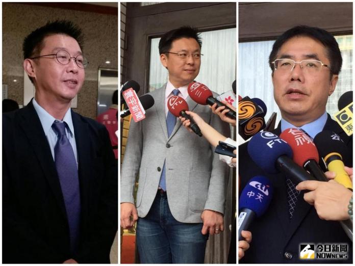 ▲民進黨立法委員（由左至右）許智傑、趙天麟、黃偉哲，對於《The China Post》表示高度肯定和滿滿的回憶。（圖／NOWnews資料照）