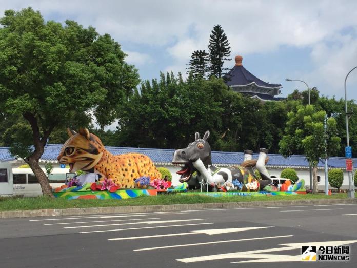 ▲國慶「花車嘉年華」將在台北登場，台中市政府以「2017石虎同慶」為主題打造特色花車。（圖／新聞局提供 , 2017.10.7）