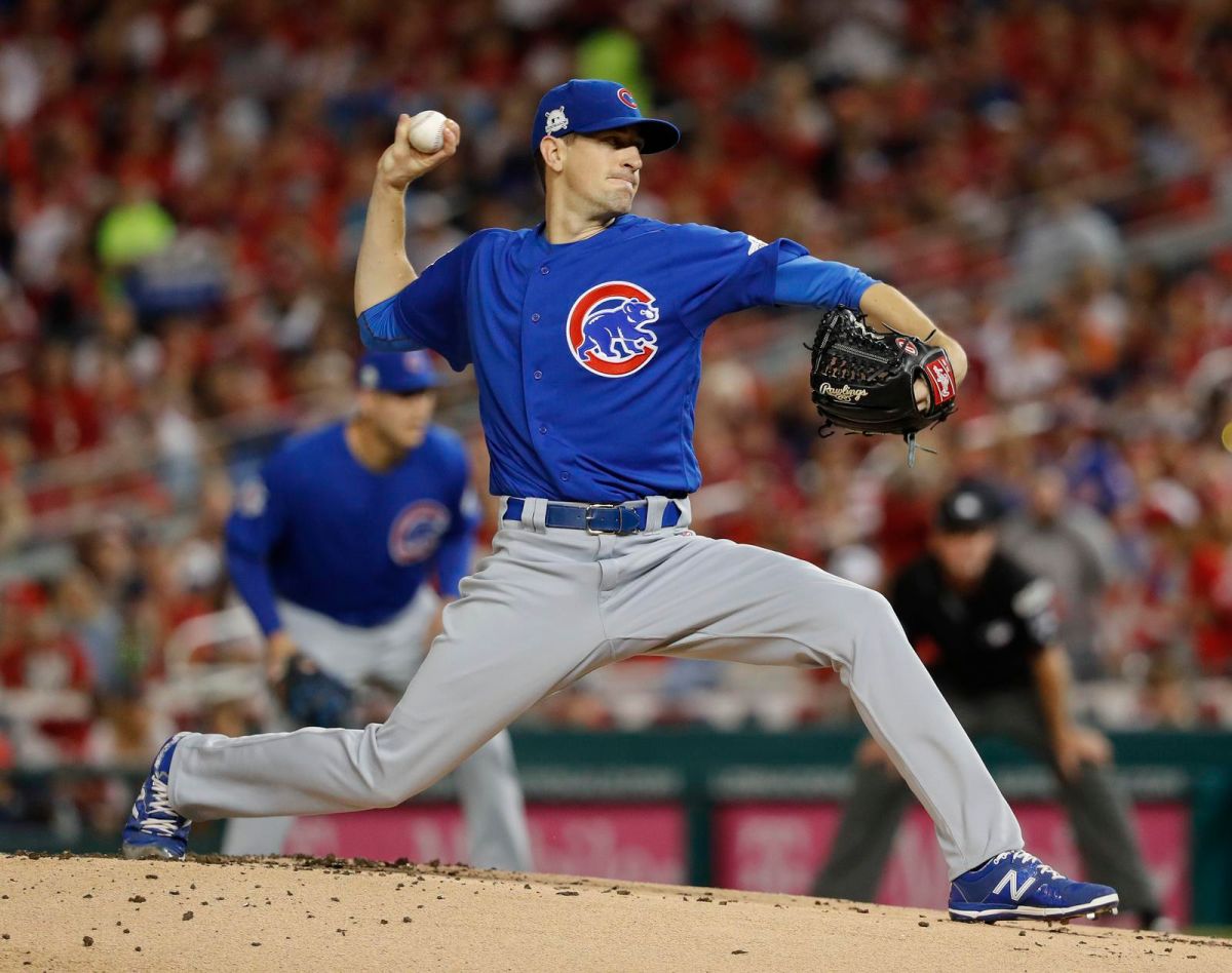 ▲小熊強投Kyle Hendricks。（圖／美聯社／達志影像）