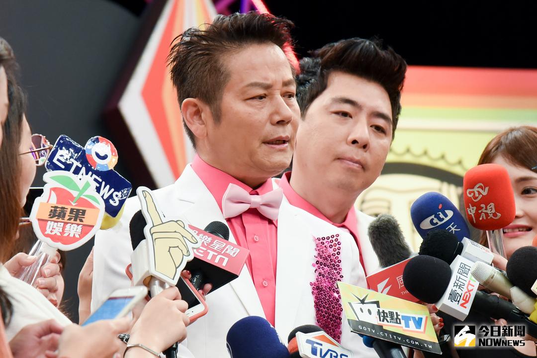 ▲徐乃麟錄影前接受媒體採訪。（圖／記者陳明安攝，2017.10.06）