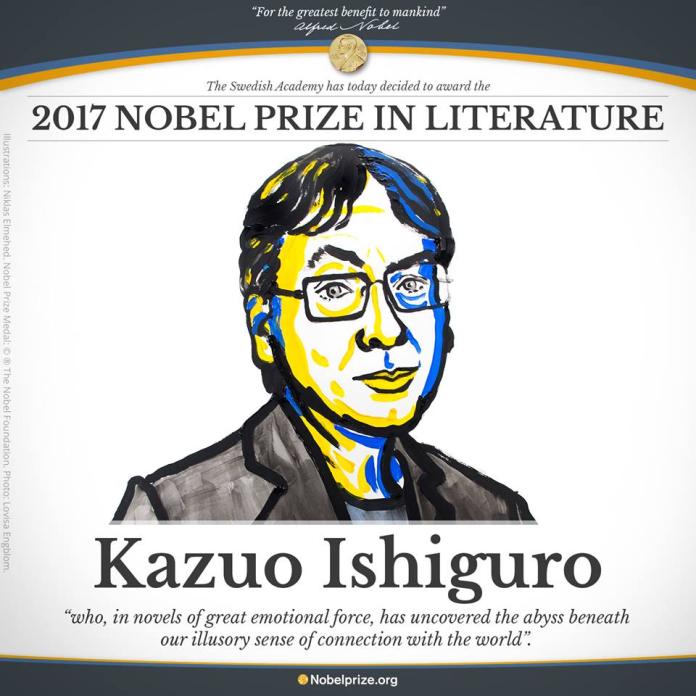 ▲諾貝爾文學獎5日揭曉，由日裔英籍作家石黑一雄獲得。（圖／翻攝自Nobel Prize臉書）