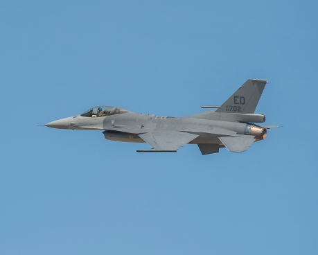 ▲航電、雷達系統大幅升級的F-16V戰機，這架測試機正是我空軍留駐美國的F-16A/B型戰機。（圖／美國洛克希德馬丁公司網站）