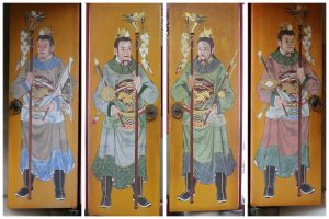 南投藍田書院的門神。資料來源：老古板的古建築之旅