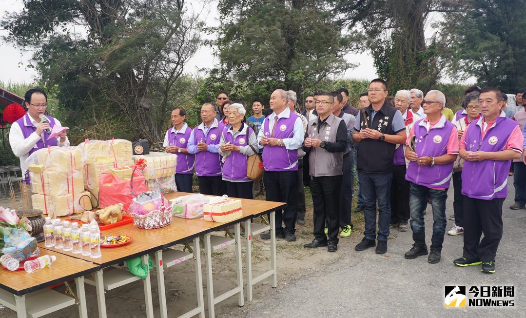 ▲湖寮村聯外橋樑「俊雄四號橋」30日上午舉行動土典禮。（圖／記者蘇榮泉翻攝，2017.11.30）