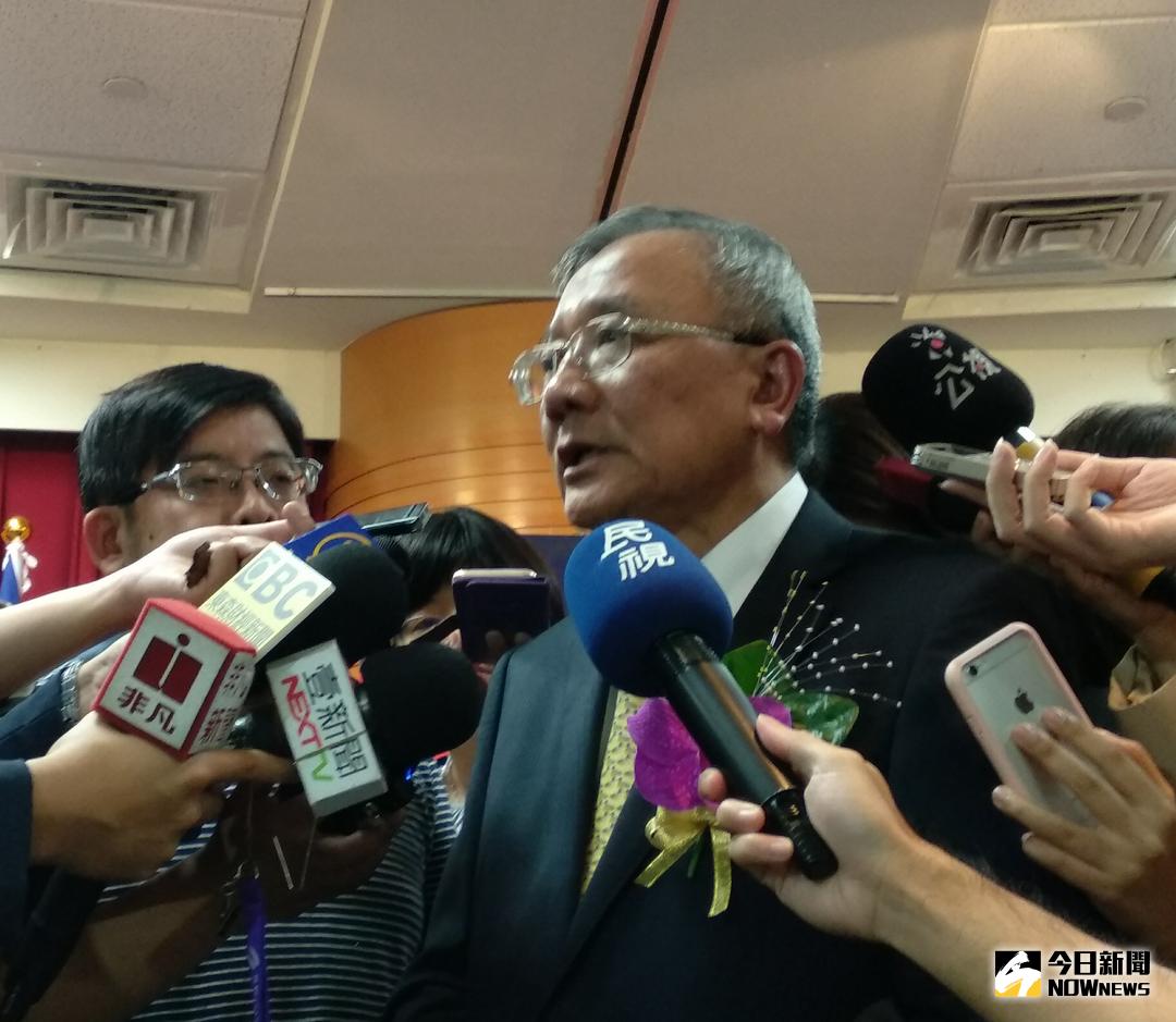 ▲中油新任董事長戴謙再度為 815 大停電致歉，但強調，與禍首巨路公司持續合作未違反規定。（圖／記者陳家蕙攝）