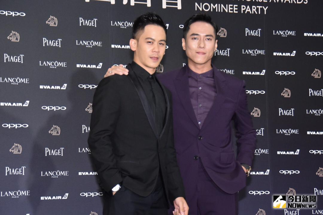 ▲莊凱勛（右）與李淳被笑說穿「情侶裝」。（圖／記者林柏年攝 , 2017.11.24）