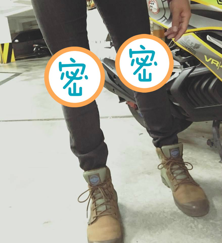 ▲有媽真好！他的破褲被縫上ＯＯ，網讚爆：好想要一件！（圖／翻攝自爆廢公社）