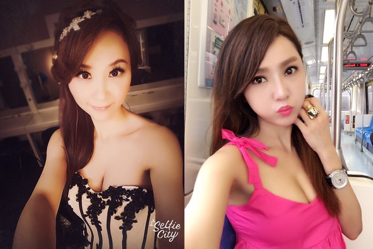 ▲海倫清桃（右）召開記者會，談論與許聖梅之事。（合成圖／翻攝自臉書 , 2017.11.21）