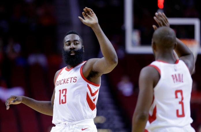 ▲James Harden\\(左\\)、Chris Paul（圖／美聯社／達志影像）