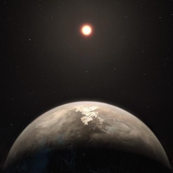 ▲科學家最近發現一顆系外行星「羅斯128b」可能有生命存在，不僅曾發出周期性訊息，質量和溫度也都與地球相似。（圖／翻攝自維基，2017.11.16）
